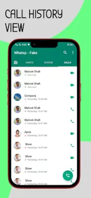 Fake Whatsp Chat Maker android App screenshot 1