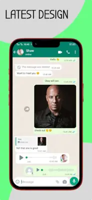 Fake Whatsp Chat Maker android App screenshot 4