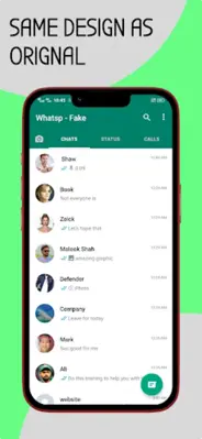 Fake Whatsp Chat Maker android App screenshot 5